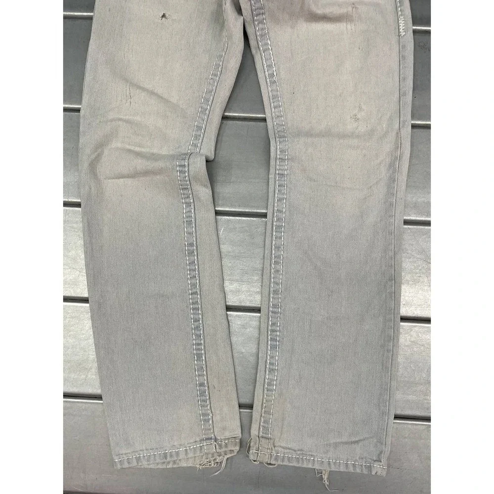 True Religion Ricky Super T Denim Jeans Mens 30x31‎ Light Wash Distressed Y2K